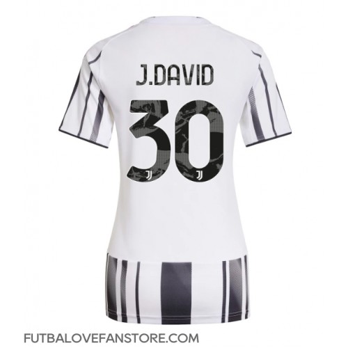 Juventus Jonathan David #30 Domáci Ženy futbalový dres 2025-26 Krátky Rukáv Juventus Jonathan David #30 Domáci Ženy futbalový dres 2025-26 Krátky Rukáv